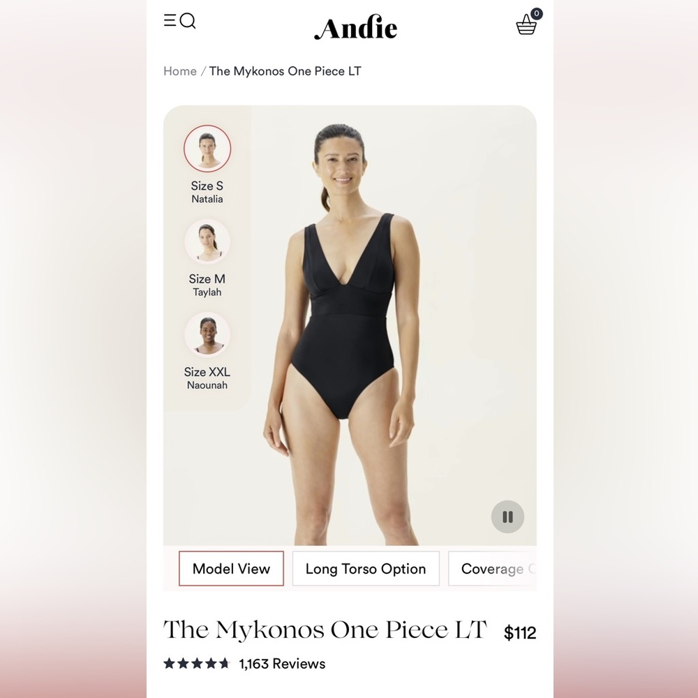 Andie Purple Mykonos Sz Small